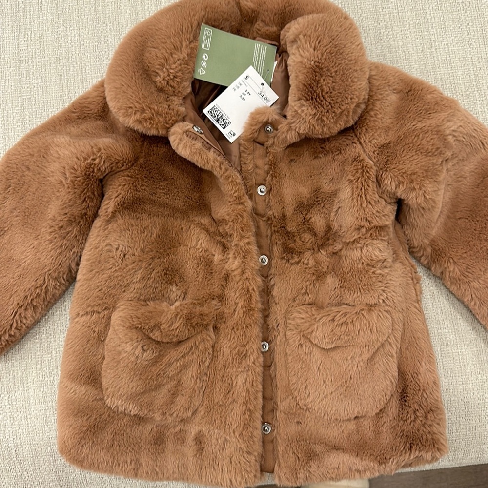 H&M faux fur jacket